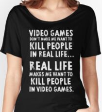 Real Life makes me wanna Women's Relaxed Fit T-Shirt