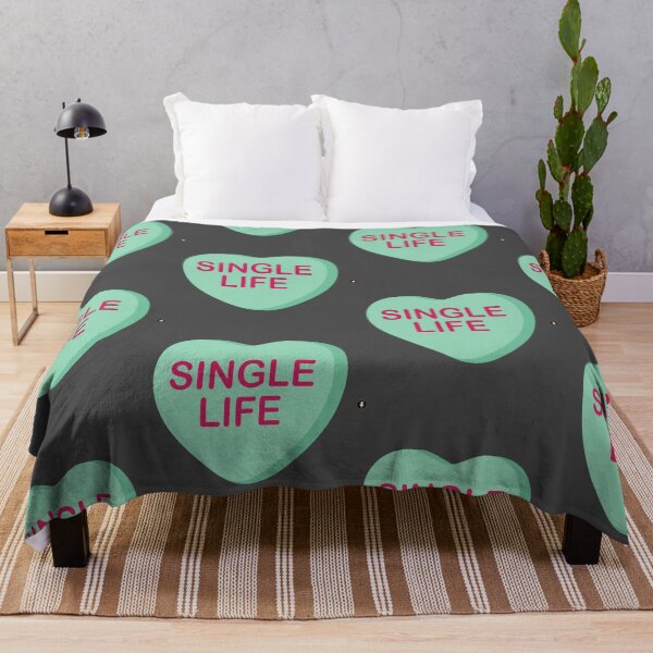 Item preview, "Single Life" heart candy Anti Valentine's Day design designed and sold by ForscarlettPub.