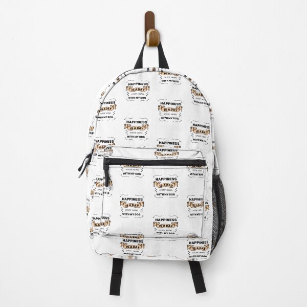 Item preview, Happiness Is A Day Spent Hiking With My Dog, outdoor adventure, hiker, designed and sold by oufa.