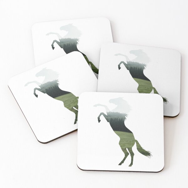 Item preview, Horse rearing in front of a forest, for every horse lover! designed and sold by PICbyFemke.