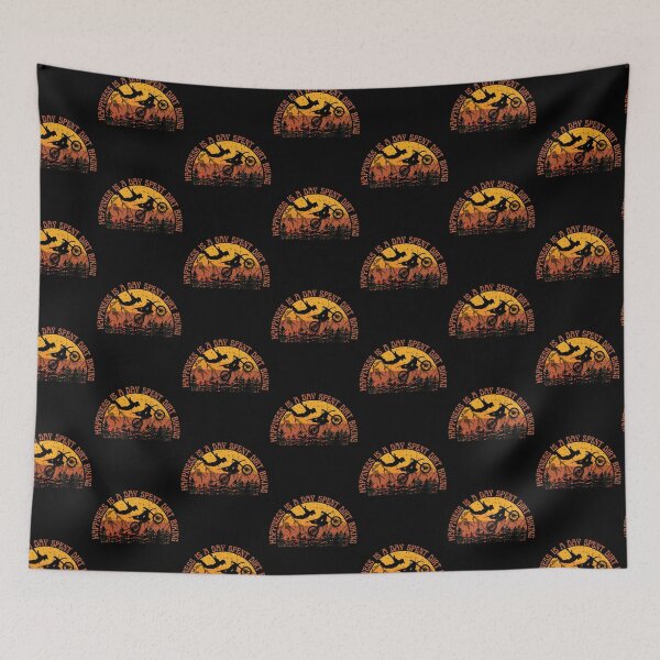 Item preview, Happiness is a Day Spent Dirt Biking - Motocross designed and sold by Rally-Girl.