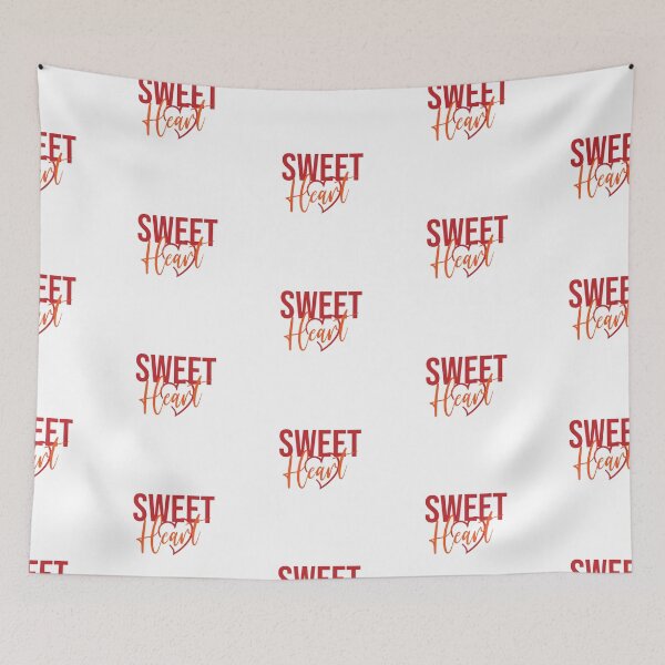 Aperçu de l'œuvre Typographie Lettrage Sweet Heart créée et vendue par WearWolfDesigns.