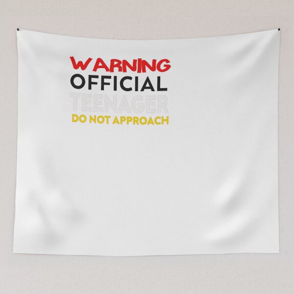 Item preview,  Warning Official Teenager Do Not Approach funny designed and sold by designreb.