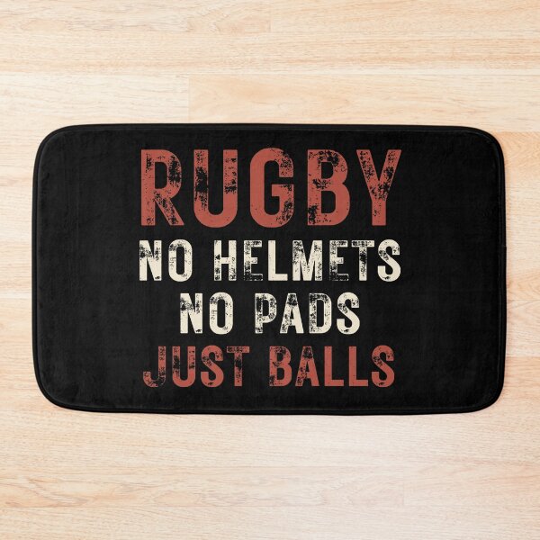 Artikelvorschau, KEINE HELME KEINE PADS NUR BÄLLE RUGBY-FUSSBALL entworfen und verkauft von Mercurial Merkaba.