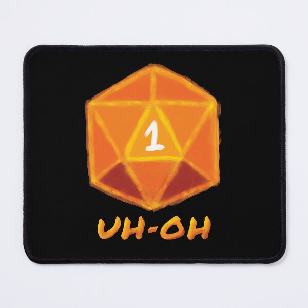 Item preview, Natural 1 - Uh-Oh | Hand Drawn Nat 1 - Critical Fail D&D designed and sold by SqrlStudios.