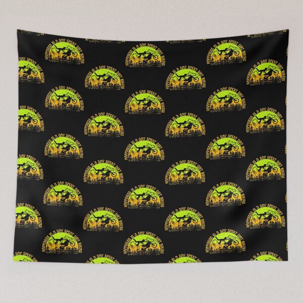 Item preview, Happiness is a Day Spent Dirt Biking - Motocross designed and sold by Rally-Girl.