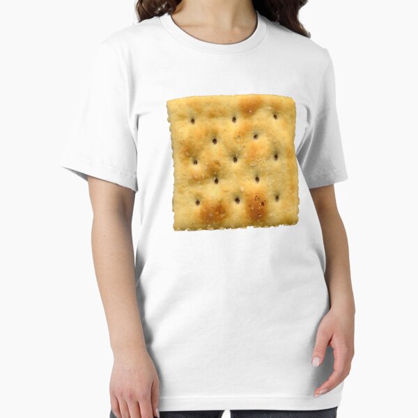 Vista previa del artículo con la obra «Galleta de soda blanca salada», diseñado y vendido por TheShirtYurt.