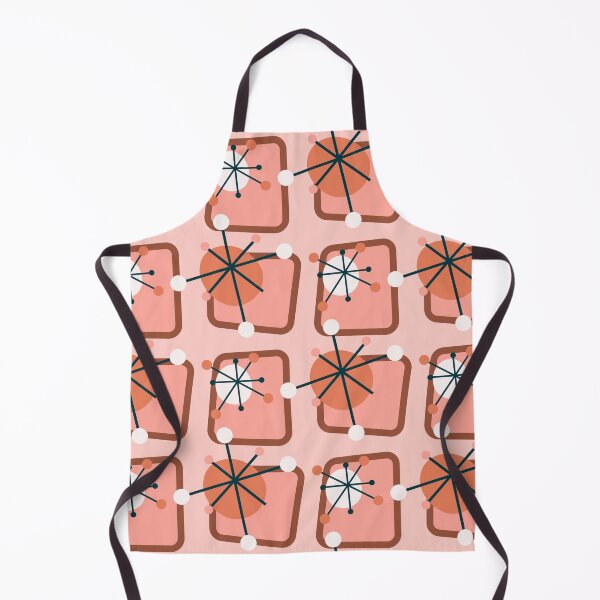 Item preview, Atomic Starburst and Abstract Shapes Mid Century Modern Pink designed and sold by lovevisionkarma.