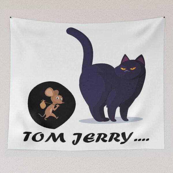 Item preview, TOM JERRY.. Naughty mouse naughty cat, cute, funny, black,  designed and sold by STOR-MRD.