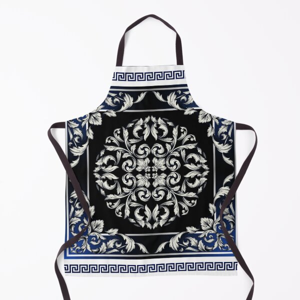 Item preview, Blue White Greek Meander Baroque designed and sold by Yiorgos Designs.