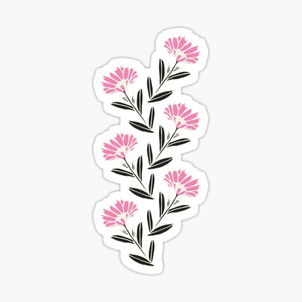 Blooms Of Inspiration - Pink Flowers Sticker