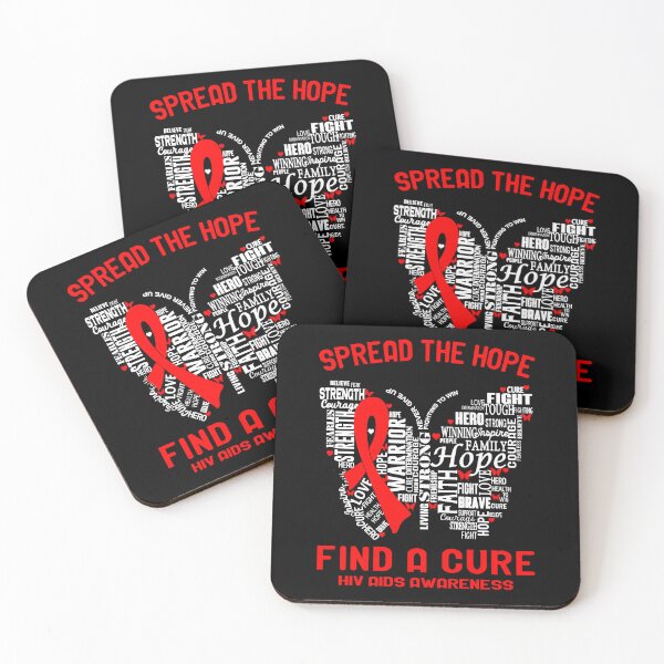 Item preview, Butterfly Ribbon Spread The Hope Find A Cure Hiv Aids Awareness designed and sold by Tadmab.