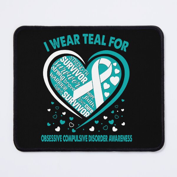 Item preview, I Wear Teal For Obsessive Compulsive Disorder Survivor Heart Ribbon designed and sold by heppenp.