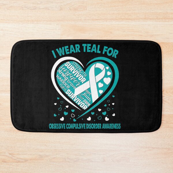 Item preview, I Wear Teal For Obsessive Compulsive Disorder Survivor Heart Ribbon designed and sold by heppenp.