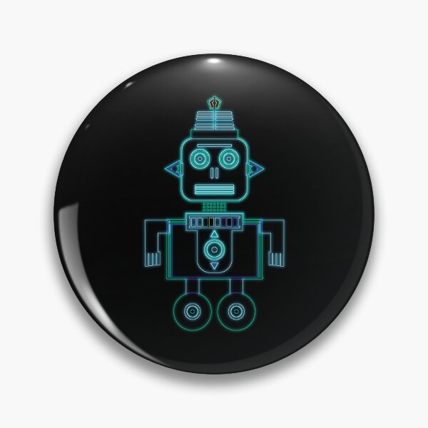 Item preview, Neon Blue Robot designed and sold by williamcuccio.