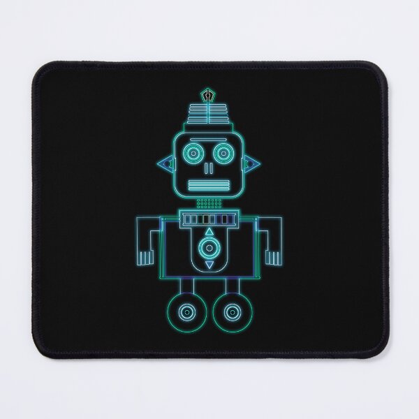 Item preview, Neon Blue Robot designed and sold by williamcuccio.