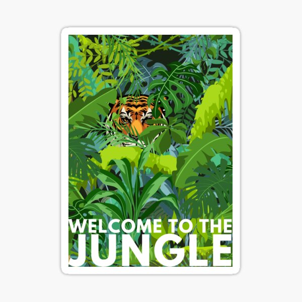 Vista previa del artículo con la obra «Bienvenido al diseño del tigre de la selva», diseñado y vendido por INFIDEL.