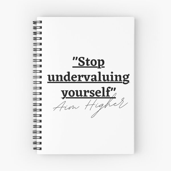 Item preview, "STOP UNDERVALUING YOURSELF" Aim Higher designed and sold by successmom.