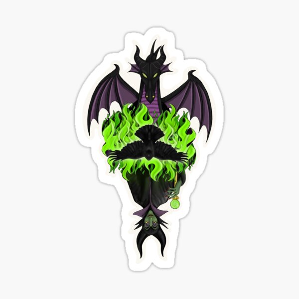 Iron On Patch Disney Inspired Fan Art Maleficent Dragon Head