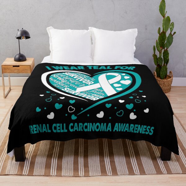 Item preview, I Wear Teal For Renal Cell Carcinoma Survivor Heart Ribbon designed and sold by heppenp.