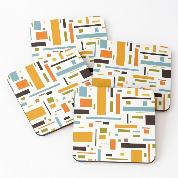Item preview, Blocks Colors Retro 70s Mid Century designed and sold by trajeado14.