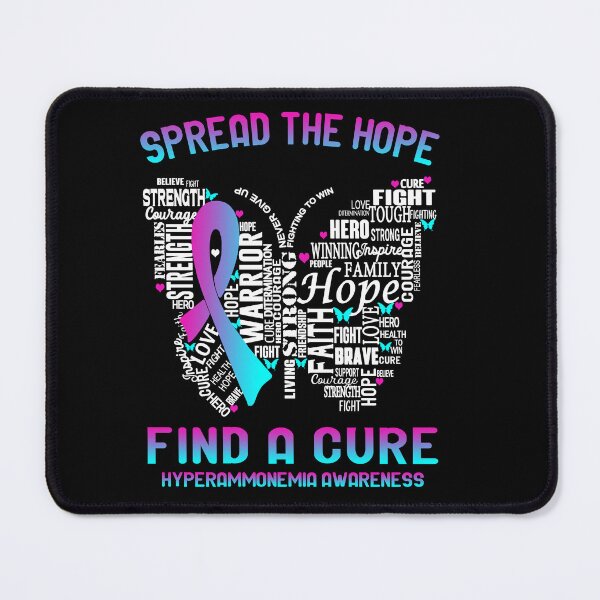 Item preview, Butterfly Ribbon Spread The Hope Find A Cure Hyperammonemia Awareness designed and sold by Tadmab.