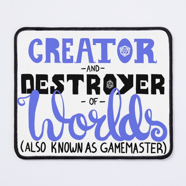 Item preview, Gamemaster Dungeonmaster caligraphy (blue) designed and sold by cu-b3.
