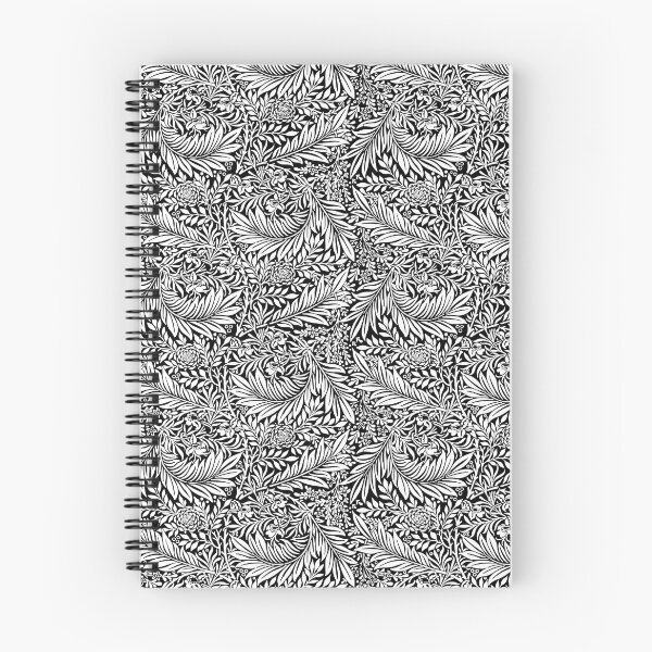 Item preview, Black and White Swirly Floral Pattern designed and sold by NawalMagdy.