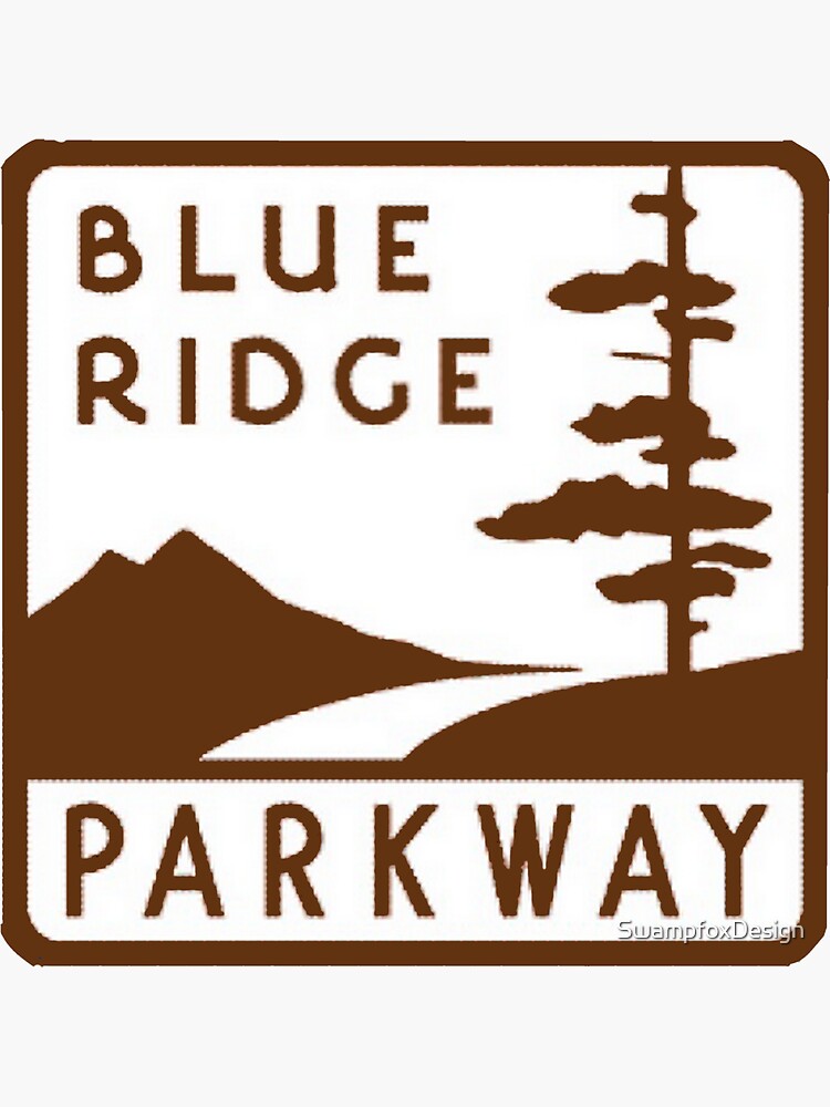 “Blue Ridge Parkway” Sticker for Sale by SwampfoxDesign | Redbubble