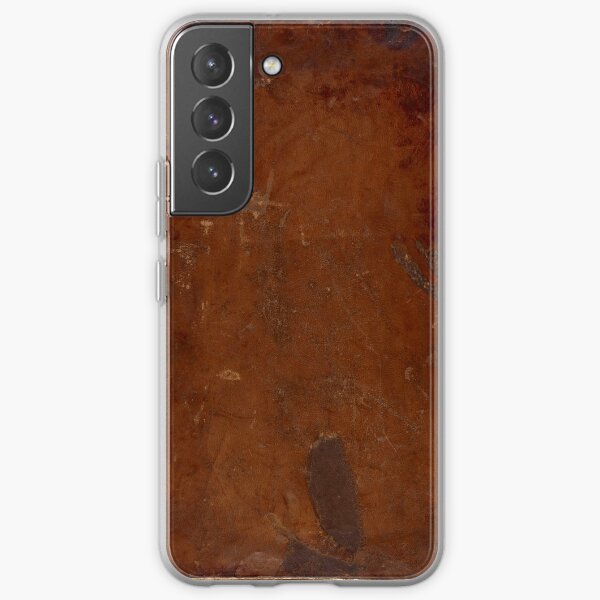 Age-stained cracked buffalo leather Samsung Galaxy Soft Case
