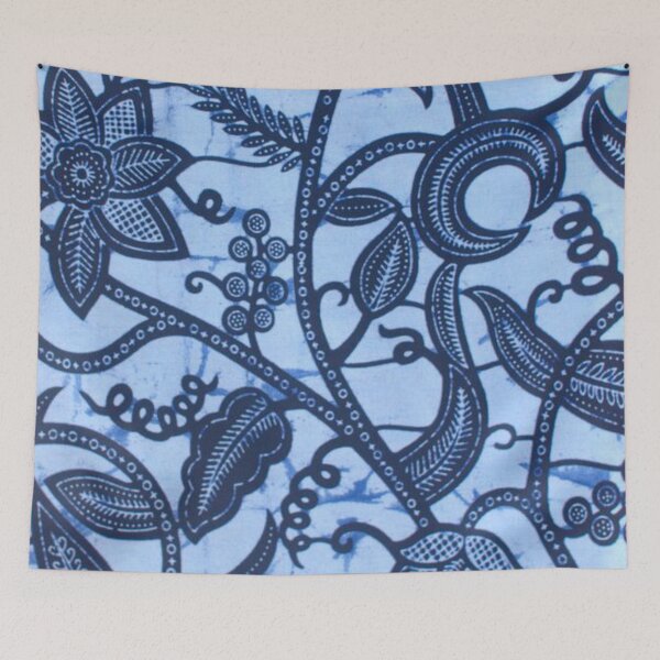 Item preview, blue leaves designed and sold by Adeodunfaart.
