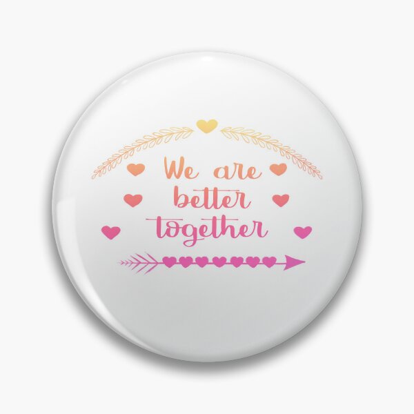 Artikelvorschau, Wir sind besser zusammen Zitat Valentinstag entworfen und verkauft von Mirandum.