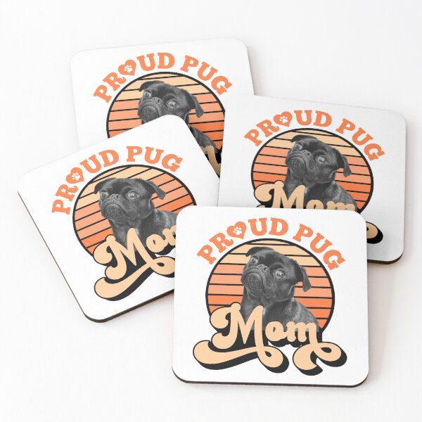Item preview, Proud Black Pug Mom designed and sold by momofdoggos.