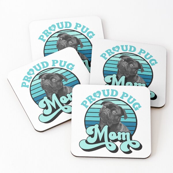 Item preview, Proud Black Pug Mom designed and sold by momofdoggos.