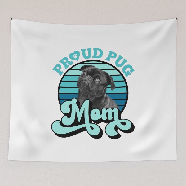 Item preview, Proud Black Pug Mom designed and sold by momofdoggos.