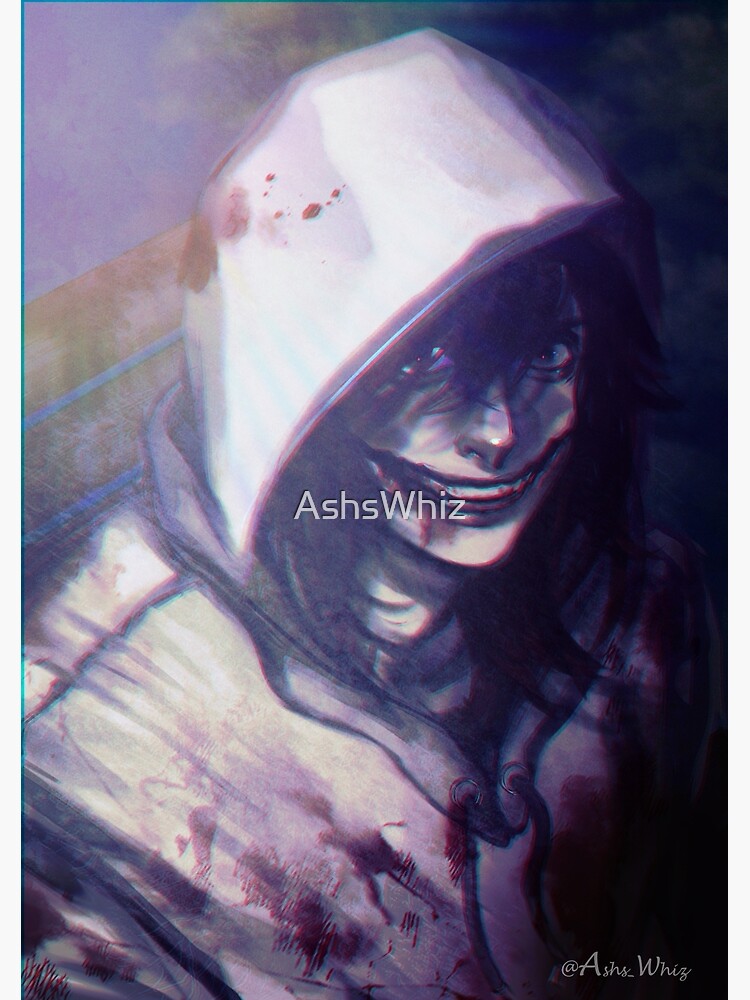 Jeff The Killer Creepypasta Poster Print