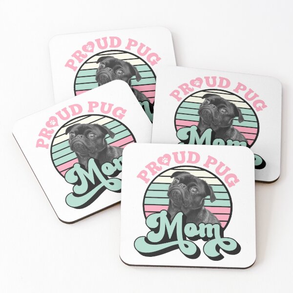 Item preview, Proud Black Pug Mom designed and sold by momofdoggos.