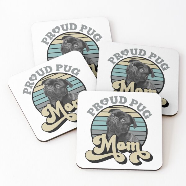 Item preview, Proud Black Pug Dad designed and sold by momofdoggos.