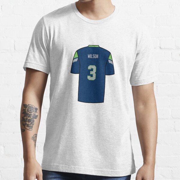 Russell Wilson Believe (3elieve) Gray Jump Pass T-shirt Essential T-Shirt  for Sale by Sok Nuon