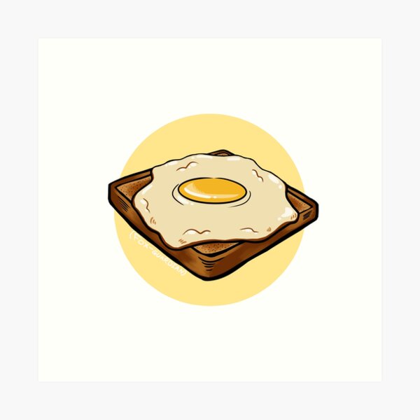 Egg Toast, an art print by Dennis The Menace - INPRNT