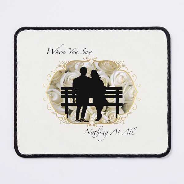 Item preview, When You Say Nothing At All (White Roses on Off-White) designed and sold by PawsitiveMum.