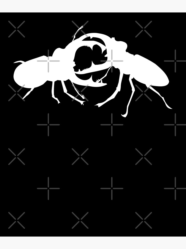 "rhino beetle" Poster by phys | Redbubble