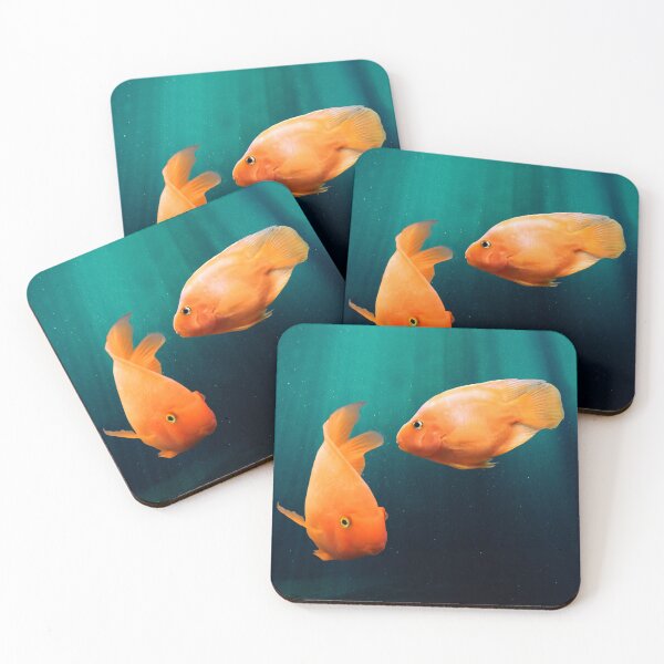 Item preview, RED BLOOD PARROT FISH - WATCHING YOU, WATCHING ME! designed and sold by Danicus666.