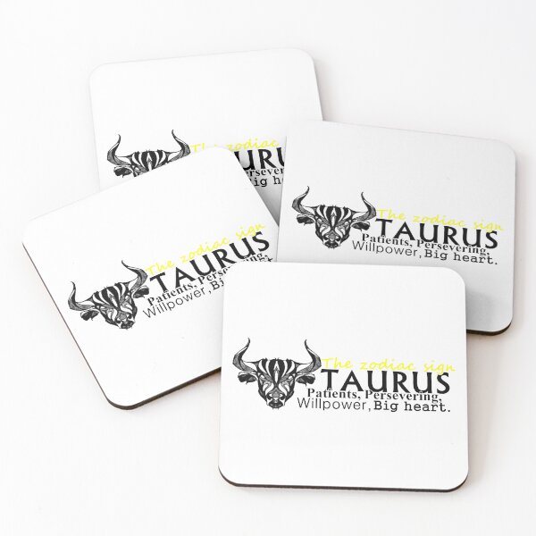 Item preview, The zodiac sign Taurus the bull with descriptive phrases designed and sold by Alma fortalecida1.