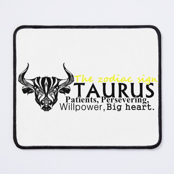 Item preview, The zodiac sign Taurus the bull with descriptive phrases designed and sold by Alma fortalecida1.