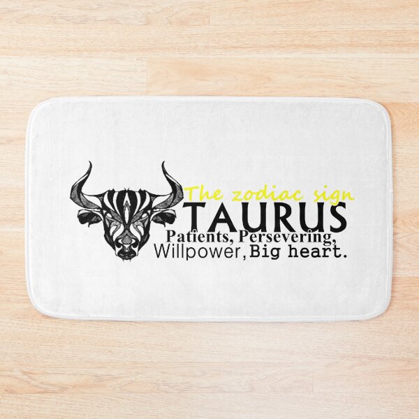 Item preview, The zodiac sign Taurus the bull with descriptive phrases designed and sold by Alma fortalecida1.