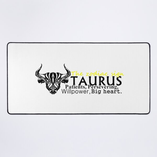 Item preview, The zodiac sign Taurus the bull with descriptive phrases designed and sold by Alma fortalecida1.