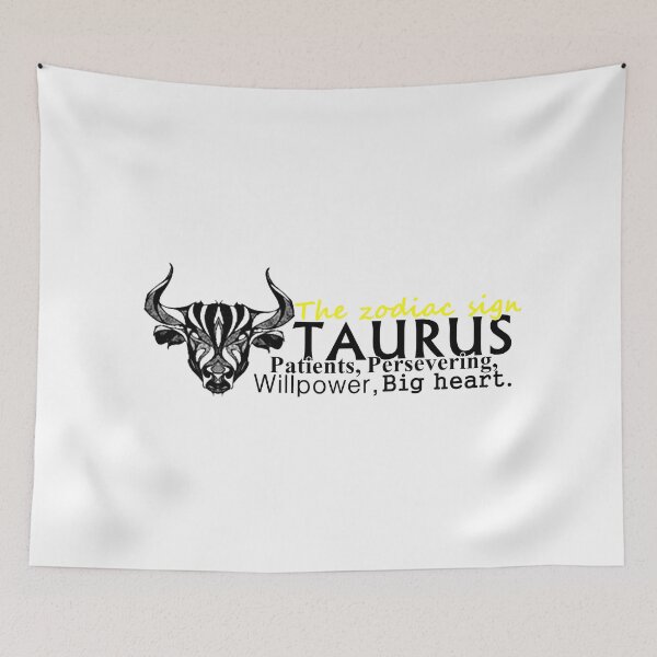 Item preview, The zodiac sign Taurus the bull with descriptive phrases designed and sold by Alma fortalecida1.