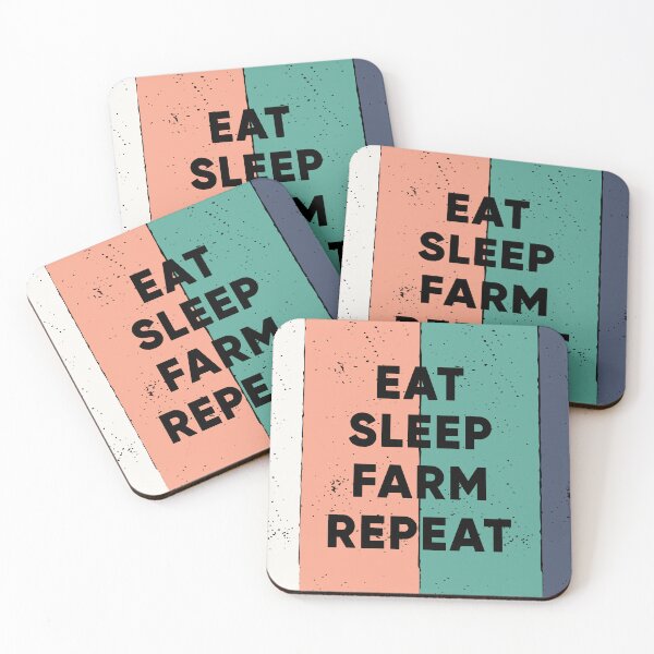 Item preview, Eat Sleep Farm Repeat designed and sold by FridPix.