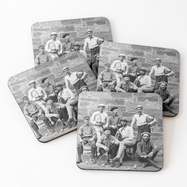 Item preview, Lawn Tennis Players Posing With Their Racquets - Circa 1900 designed and sold by warishellstore.